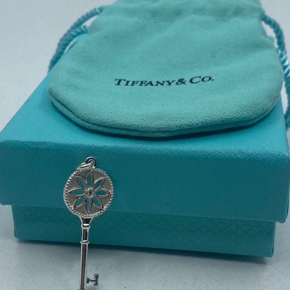 Tiffany & Co Small 1.5' In Diamond Daisy Pendant - Picture 7 of 7